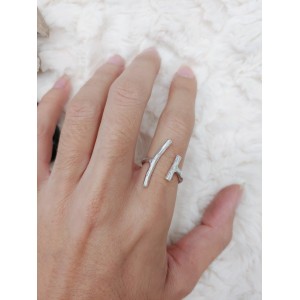 LINES SILVER  RING