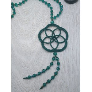EMERALD KNITTED NECKLACE